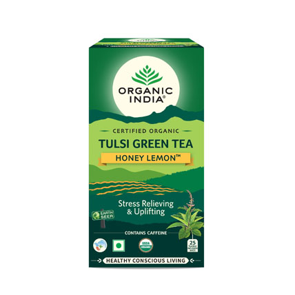 Organic India Green Tea Tulsi Honey Lemon